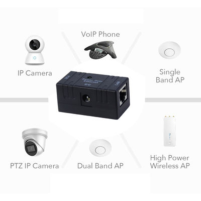 Einzige Anschlussstelle Power Over Ethernet POE Injektor RJ45 Steckverbinder Übertragung