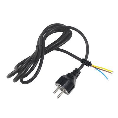 EU-Anschluss zu ausgegrabenem Stromkabel - 2-Pin-Euro-Stromkabel für DIY-WK-Verkabelung, Panelanschluss, Ausrüstungseingabe