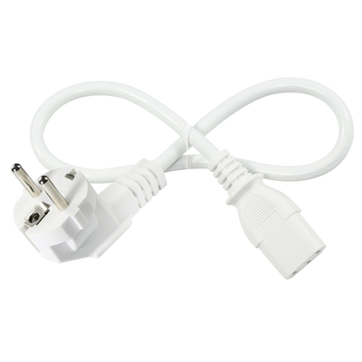 EU 3-Pin-Anschluss zum IEC C13-Stromkabel - Europäisches Stromkabel für Computer, Monitor, Drucker, Adapter, 250V 10A