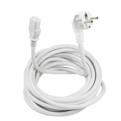 EU 3-Pin-Anschluss zum IEC C13-Stromkabel - Europäisches Stromkabel für Computer, Monitor, Drucker, Adapter, 250V 10A