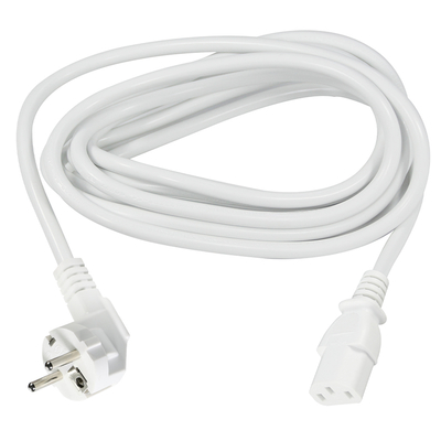 EU 3-Pin-Anschluss zum IEC C13-Stromkabel - Europäisches Stromkabel für Computer, Monitor, Drucker, Adapter, 250V 10A