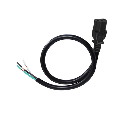 IEC C13 bis Stripped Wire Stromkabel 10A 250V für Server PDU
