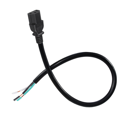 IEC C13 bis Stripped Wire Stromkabel 10A 250V für Server PDU