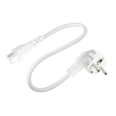 EU-Stecker auf IEC C5 Netzkabel - Europäisches 2-poliges AC-Kabel für Laptop-Netzteil, Notebook, Projektor, 2,5A 250V Kleeblatt-Anschluss