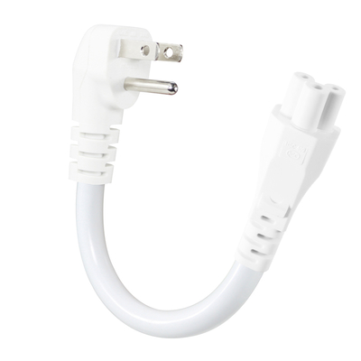 NEMA 5-15P auf IEC C5 Kleeblatt-Netzkabel - 3-poliges US-AC-Kabel für Laptop-Adapter, Notebook, Drucker, 125V 10A