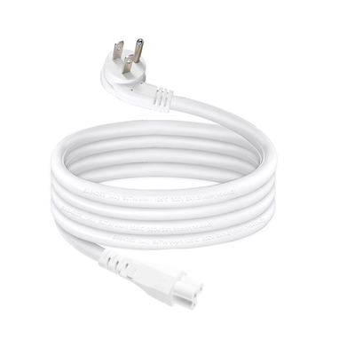 NEMA 5-15P auf IEC C5 Kleeblatt-Netzkabel - 3-poliges US-AC-Kabel für Laptop-Adapter, Notebook, Drucker, 125V 10A