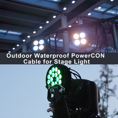 PowerCON 3-Pin-Verriegelungs-Wechselstromkabel für Bühnenbeleuchtung