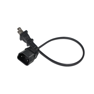 Rechtswinkel C7 bis C18 Stromkabel - IEC AC Adapterkabel für kleine Geräte, Monitore, platzsparende Stromanschlüsse