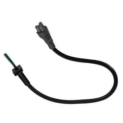 IEC C5 auf SR Netzkabel mit Zugentlastung für kundenspezifische Verdrahtung