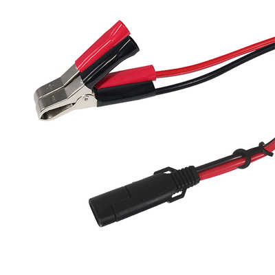 SAE to Alligator Clip Batterykabel mit Inline-Sicherung und Schalter - 12V Stromverlängerungsschleife für Solar, Automobil, DIY