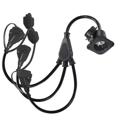 NEMA 5-15P auf 2x 5-15R Y-Splitter-Verlängerungskabel - 2 Ausgänge, 125V/15A, UL-gelistet für den Innenbereich