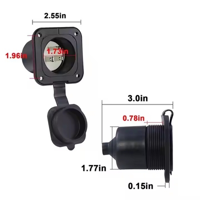 NEMA 5-15P auf 2x 5-15R Y-Splitter-Verlängerungskabel - 2 Ausgänge, 125V/15A, UL-gelistet für den Innenbereich