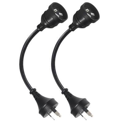 Universal 3 Pin Australia Aus NZs Stecker Computerkabel Männlich zu weiblich