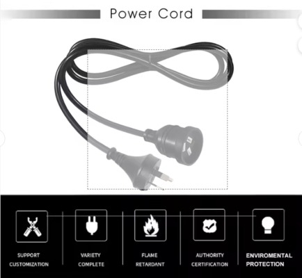 Australisches 3-poliges Verlängerungskabel 10A/15A SAA-geprüftes PVC-Kabel