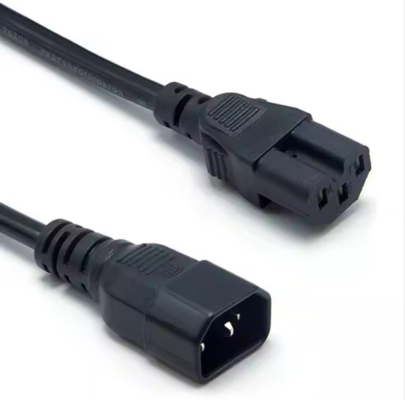 IEC C14 auf C15 Netzkabel, Stecker auf Buchse Hochtemperaturkabel 250V 10A für Server, Netzwerk, PDU, Wasserkocher