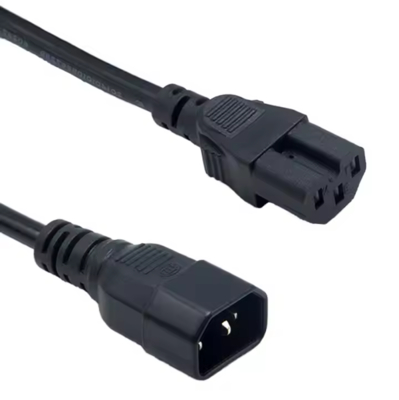 IEC C14 auf C15 Netzkabel, Stecker auf Buchse Hochtemperaturkabel 250V 10A für Server, Netzwerk, PDU, Wasserkocher