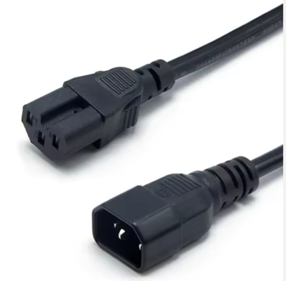IEC C14 auf C15 Netzkabel, Stecker auf Buchse Hochtemperaturkabel 250V 10A für Server, Netzwerk, PDU, Wasserkocher