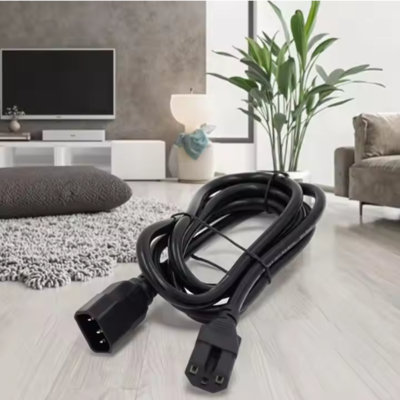 IEC C14 auf C15 Netzkabel, Stecker auf Buchse Hochtemperaturkabel 250V 10A für Server, Netzwerk, PDU, Wasserkocher
