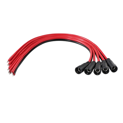 DC-Stecker auf abisoliertes Kabel, 5,5 x 2,1 mm oder 5,5 x 2,5 mm, 12 V DC-Netzadapterkabel für CCTV, LED, DIY