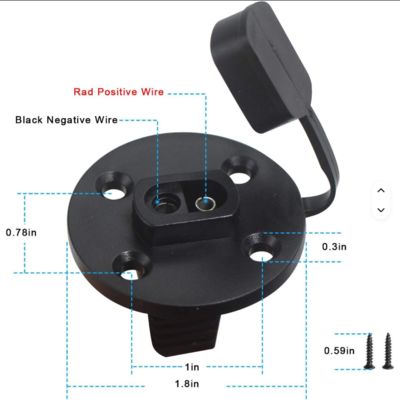 SAE Socket Sidewall Port Panel Mount Connector mit Staubkappe