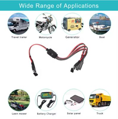 SAE 1-zu-3 Stromspalterkabel für Solarzellen und Batterielader