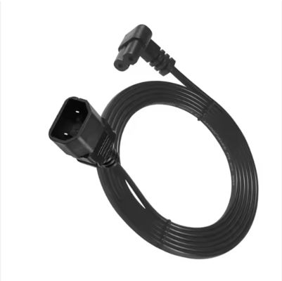 Rechtswinkel C7 bis C18 Stromkabel weiblich bis weiblich 10A 250V