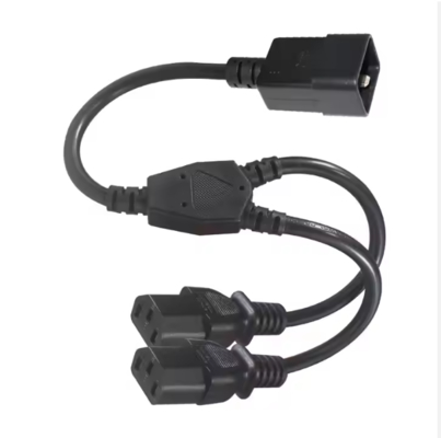 C20 bis Dual C13 Stromsplitterkabel, 250V 15A, IEC 60320 Verlängerungskabel für PDU/Rechenzentrum/Server