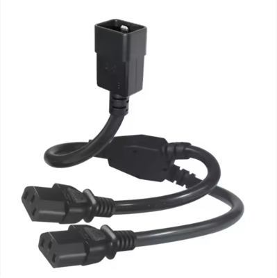 C20 bis Dual C13 Stromsplitterkabel, 250V 15A, IEC 60320 Verlängerungskabel für PDU/Rechenzentrum/Server
