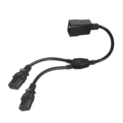 C20 bis C13-Doppelstromspalterkabel 250 V 15A für Rechenzentren