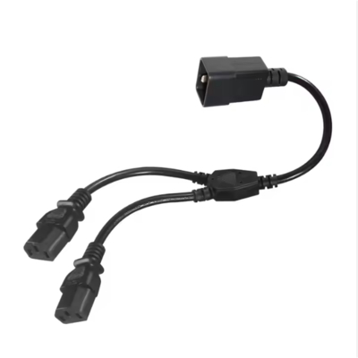 C20 bis Dual C13 Stromsplitterkabel, 250V 15A, IEC 60320 Verlängerungskabel für PDU/Rechenzentrum/Server