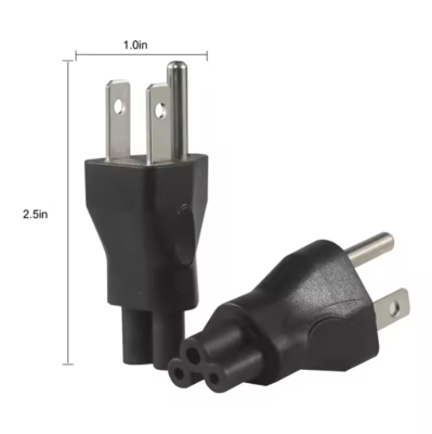 NEMA 5-15P bis IEC C5 Stromadapterkabel für Laptops
