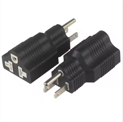 NEMA 5-15P auf 5-15R Winkelstecker-Adapter 15A 125V