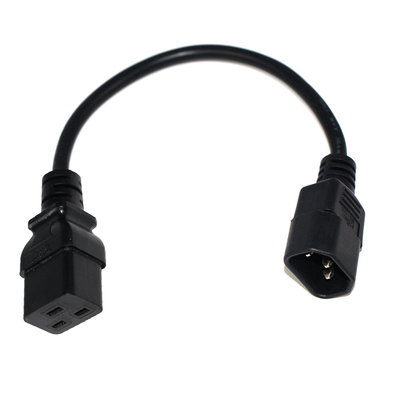 IEC C19 auf C14 Netzkabel 18-14AWG PVC-Mantel