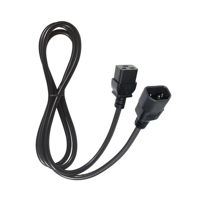 IEC C19 auf C14 Netzkabel 18-14AWG PVC-Mantel