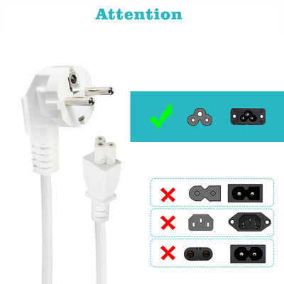 CEE 7/7 EU auf C5 Buchse Netzkabel 0,75mm PVC Kupfer