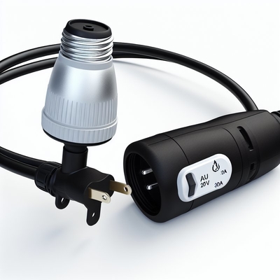 Wasserdichter E26 Lampenhalter AU Stecker mit 303 Schalter 250V 10A