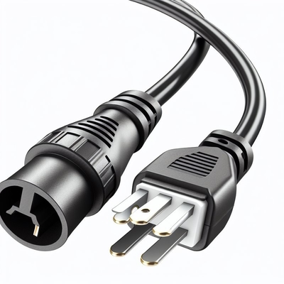 NEMA 5-15P auf C5 Netzkabel 18AWG SJT PVC Schwarz