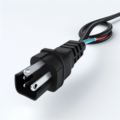 NEMA 5-15P auf C5 Netzkabel 18AWG SJT PVC Schwarz