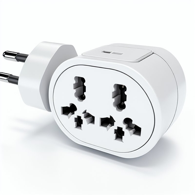 Europäischer 3-Wege-Steckdosenadapter 250V 10A mit 3 AC-Ausgängen