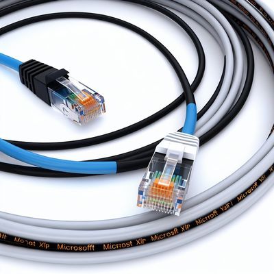 CAT6 Flaches FTP geschirmtes Ethernet-Kabel mit Knickschutztülle