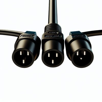 C20 bis C13-Doppelstromspalterkabel 250 V 15A für Rechenzentren