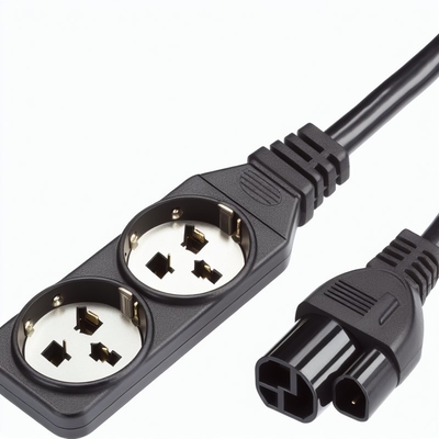 C20- bis C13-Leistungsscheiderkabel 6ft 250V Schwarz PVC