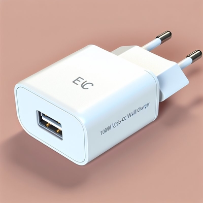 100W EU USB-C Wandladegerät für Laptops und Mobilgeräte