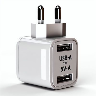 SA Plug Dual USB-A Wandladegerät 5V 2,4A für Mobilgeräte