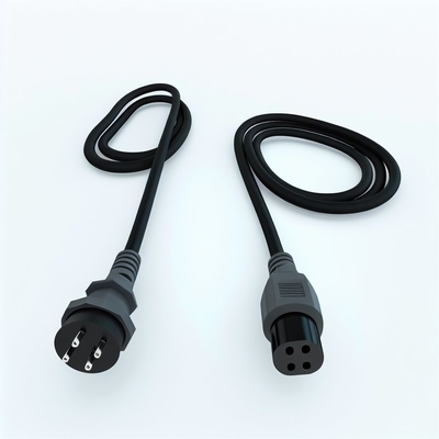 IEC C19 auf C20 Netzkabel 1,5m PVC-Mantel 220V EU-Stecker