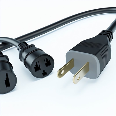 3M AU Stecker auf Dual IEC Buchse Y-Splitter Netzkabel
