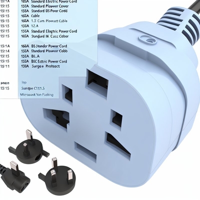 UK BS1363 Stromkabel mit IEC C5-Anschluss 3A Sicherung 250 V