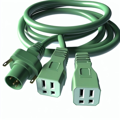 NEMA 5-15P bis 5-15R Stromkabel 3 Steckdosen 1M US Stecker