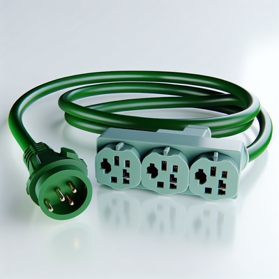 NEMA 5-15P bis 5-15R Stromkabel 3 Steckdosen 1M US Stecker