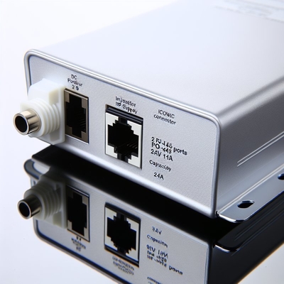 UK Stecker 24V 1A POE-Injektor mit 2 RJ45-Anschlüssen für IP-Kamera